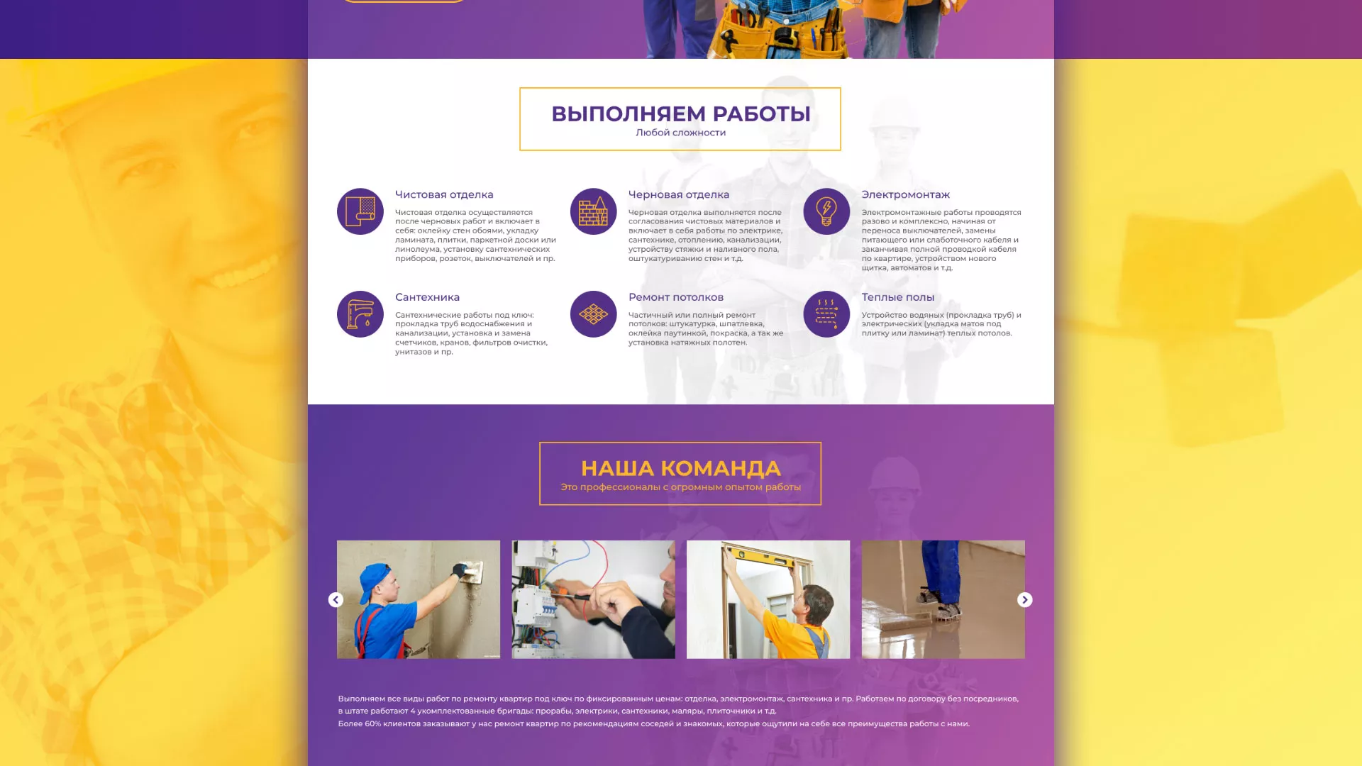 Разработка сайта строительной компании «Милана-Строй» в Порхове